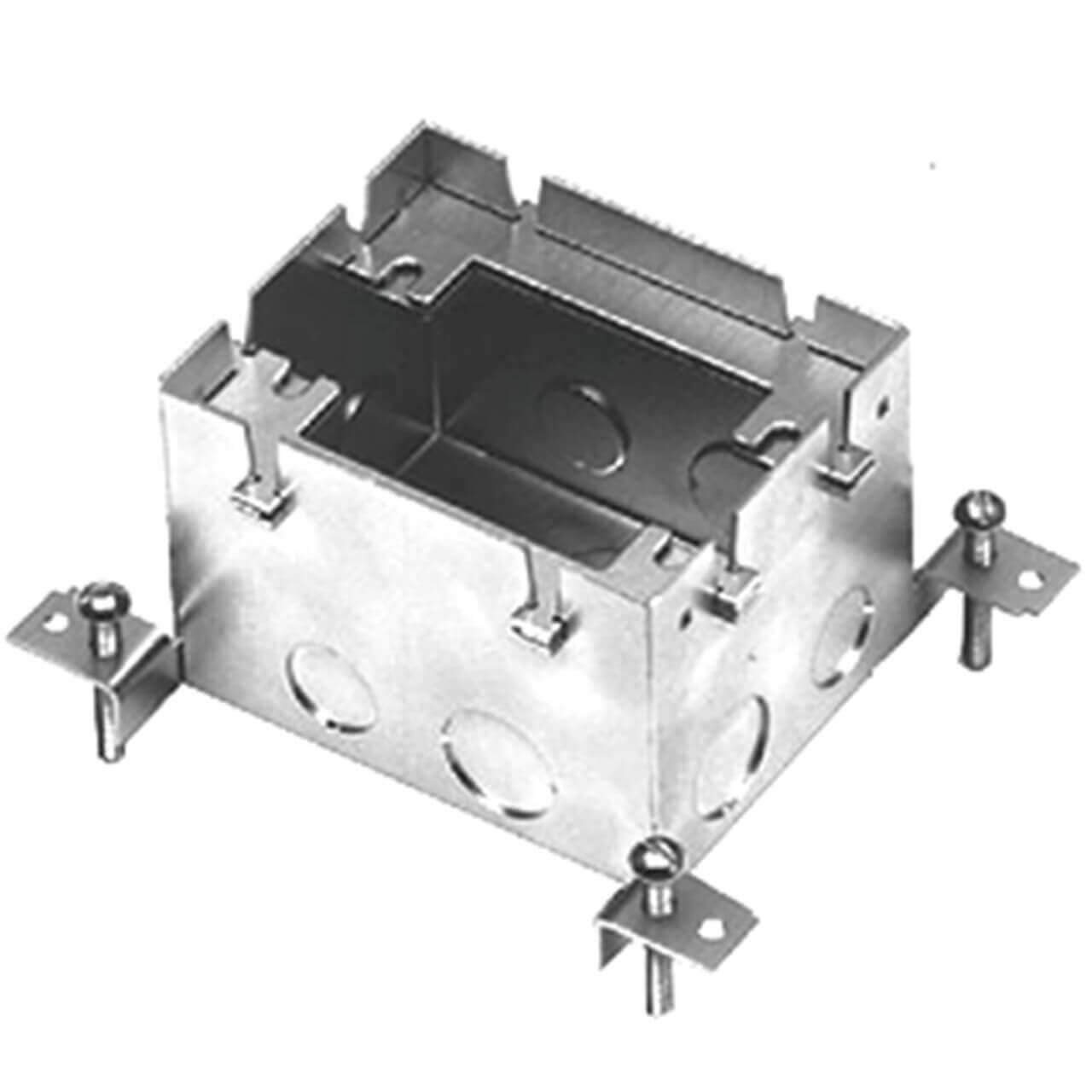 Wiremold 880s1 caja metalica rectangular de piso de 1 gang