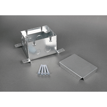 Wiremold 880s1 caja metalica rectangular de piso de 1 gang