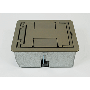 Wiremold caf3 caja de acero estampado de 3 gangs