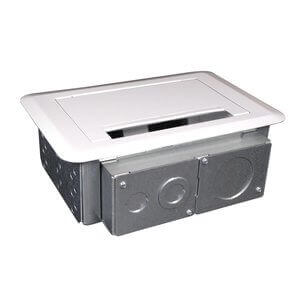 Wiremold efsb4 caja con tapa para muro de 4 gangs