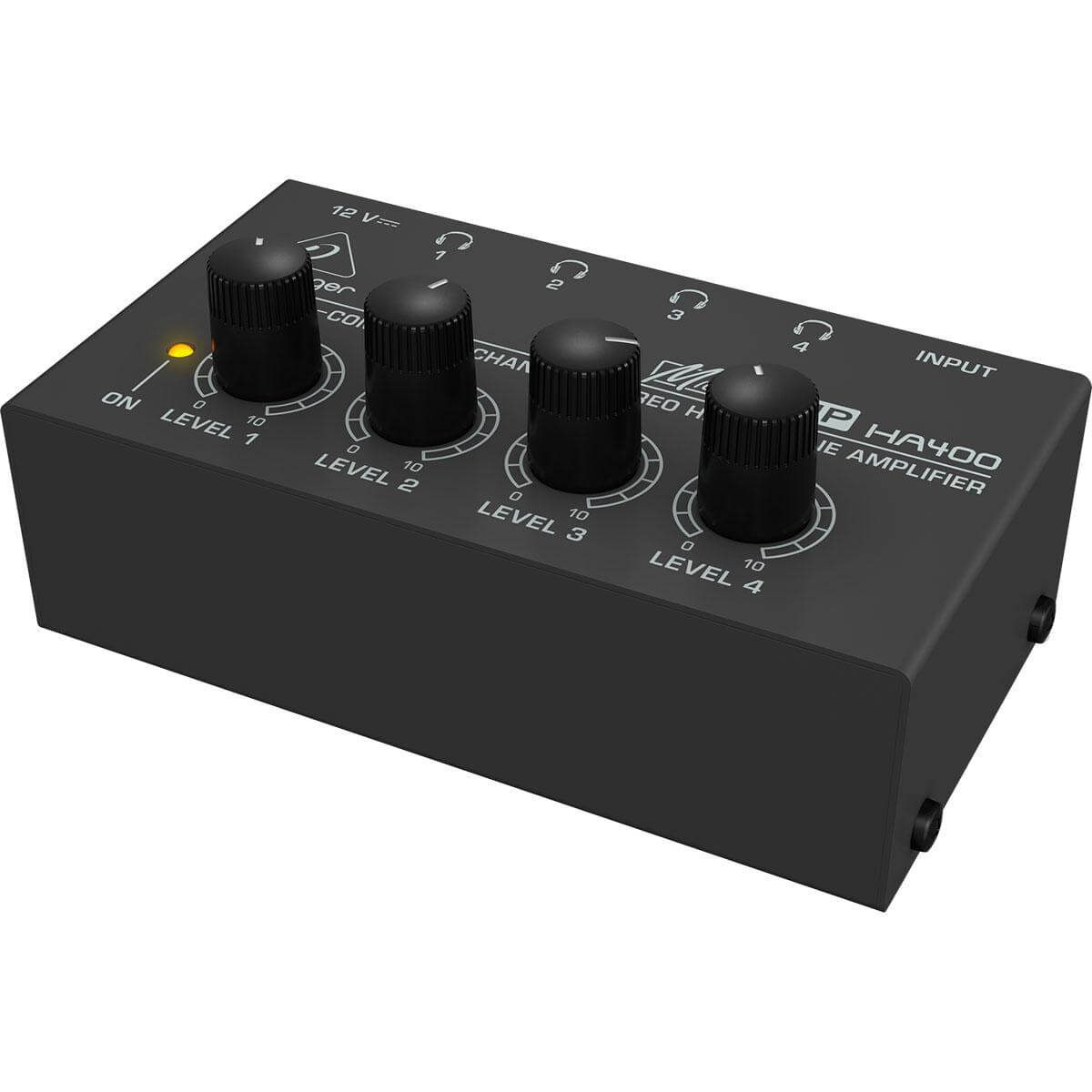 Behringer ha400 amplificador ultra compacto para audífonos de 4 canales