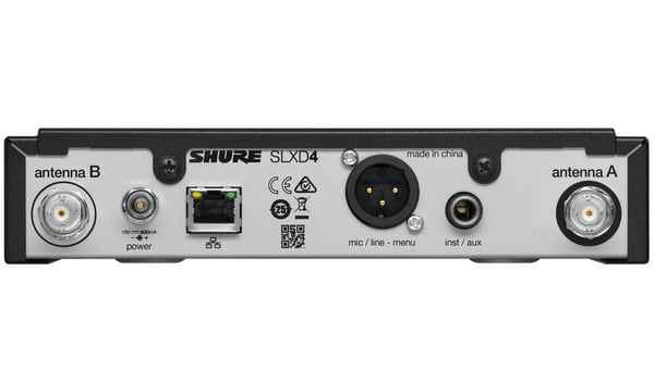 Shure general Shure slxd4 receptor inalámbrico digital