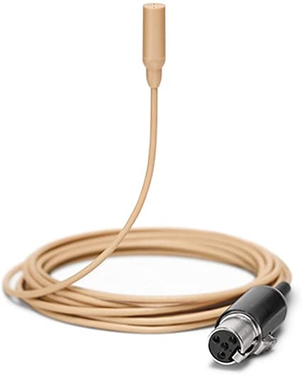 Shure general Shure tl48-Mtqg-A micrófono lavalier subminiatura con accesorios en color negro, bronceado y blanco