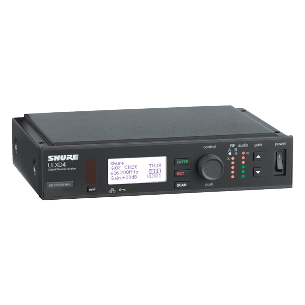 Shure general Shure ulxd4 receptor inalámbrico digital