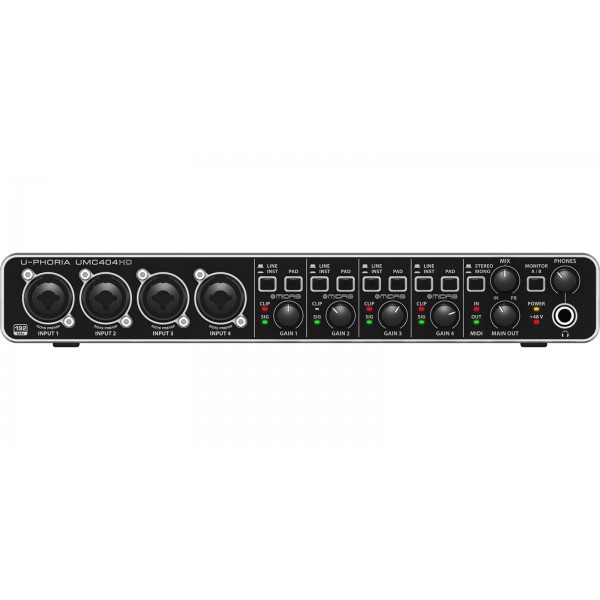 Behringer umc-404hd interfaz de audio / midi usb de 24 bits