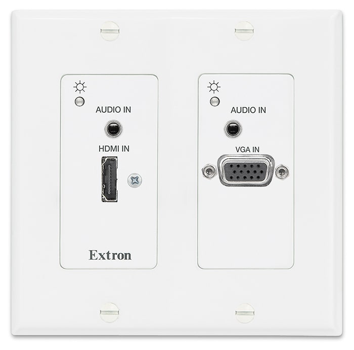 Extron dtp t uwp 4k 332 d transmisor dtp de dos entradas para hdmi y vga de larga distancia