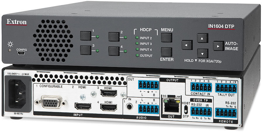 EXTRON IN1604 DTP Escalador de cuatro entradas compatible con hdcp