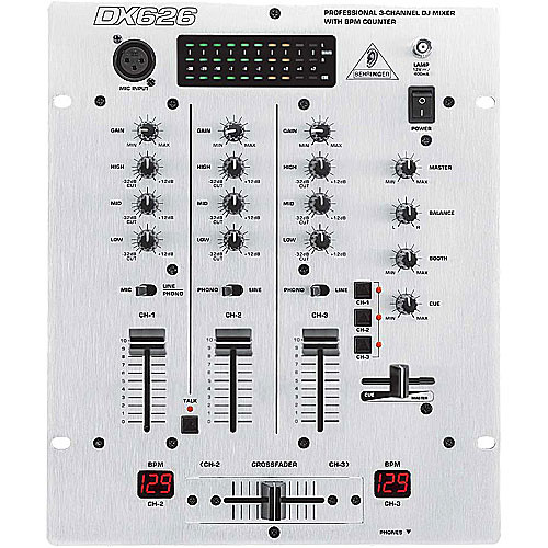 Behringer Dx626 Mezcladora Para Dj De 3 Canales