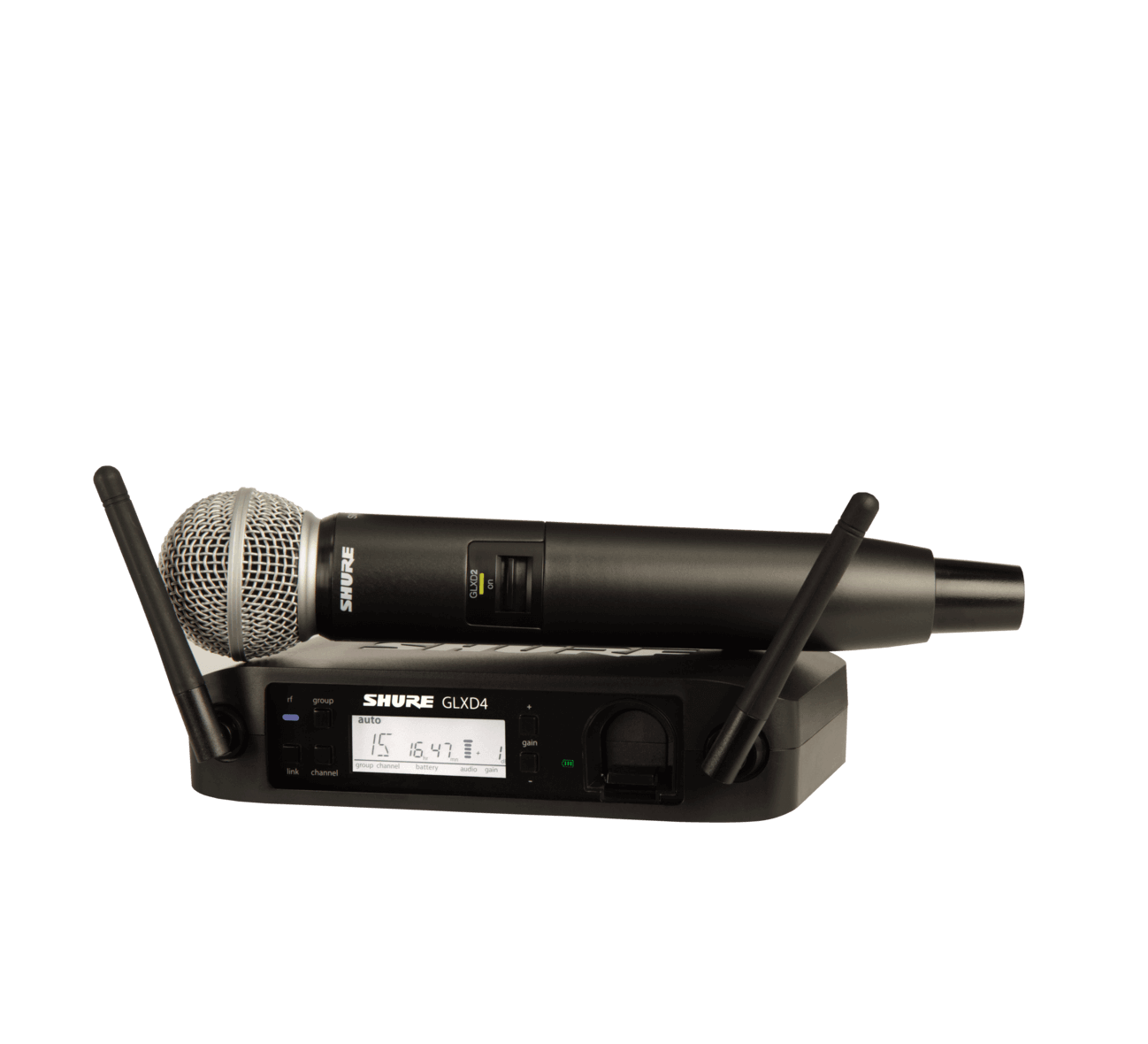 Shure Glxd24/sm58 Sistema Inalámbrico Digital Para Voz, Con Micrófono Vocal Sm58