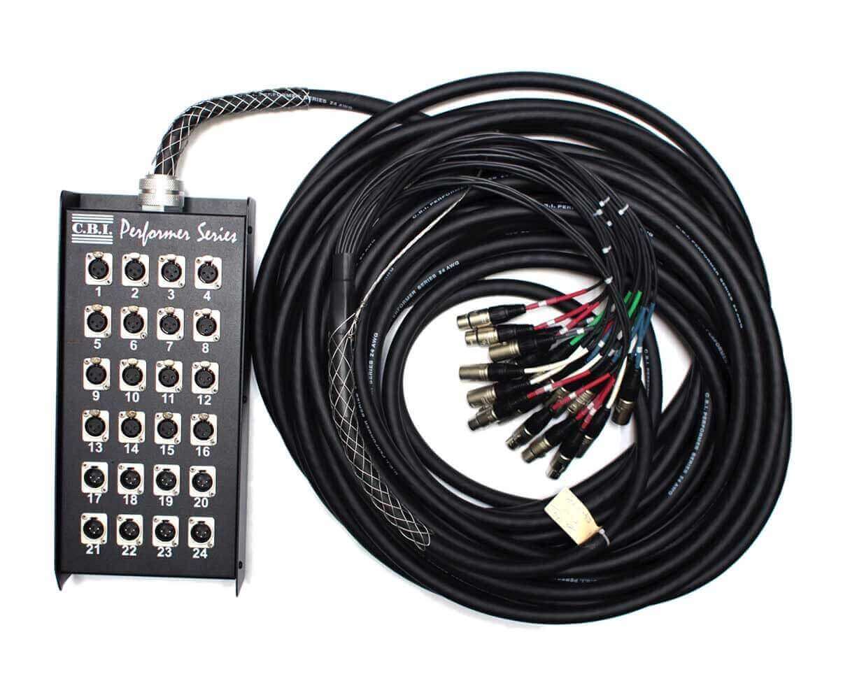 Cbi Mca-28-100 Snake De 24 Canales Y 4 Retornos Xlr