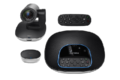 Logitech venta de cámaras para videoconferencia, micrófonos