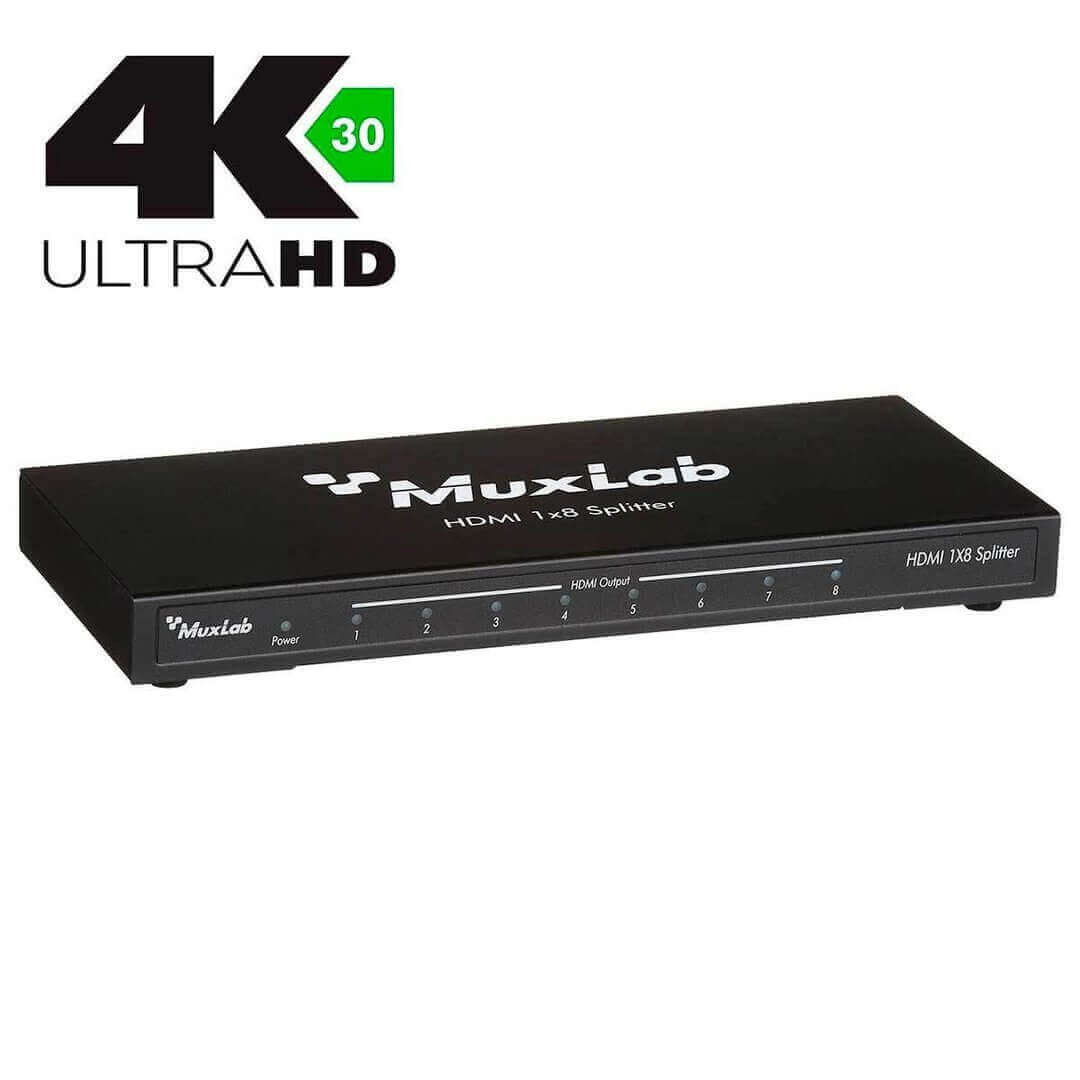 Muxlab 500422 distribuidor 1x8 hdmi uhd