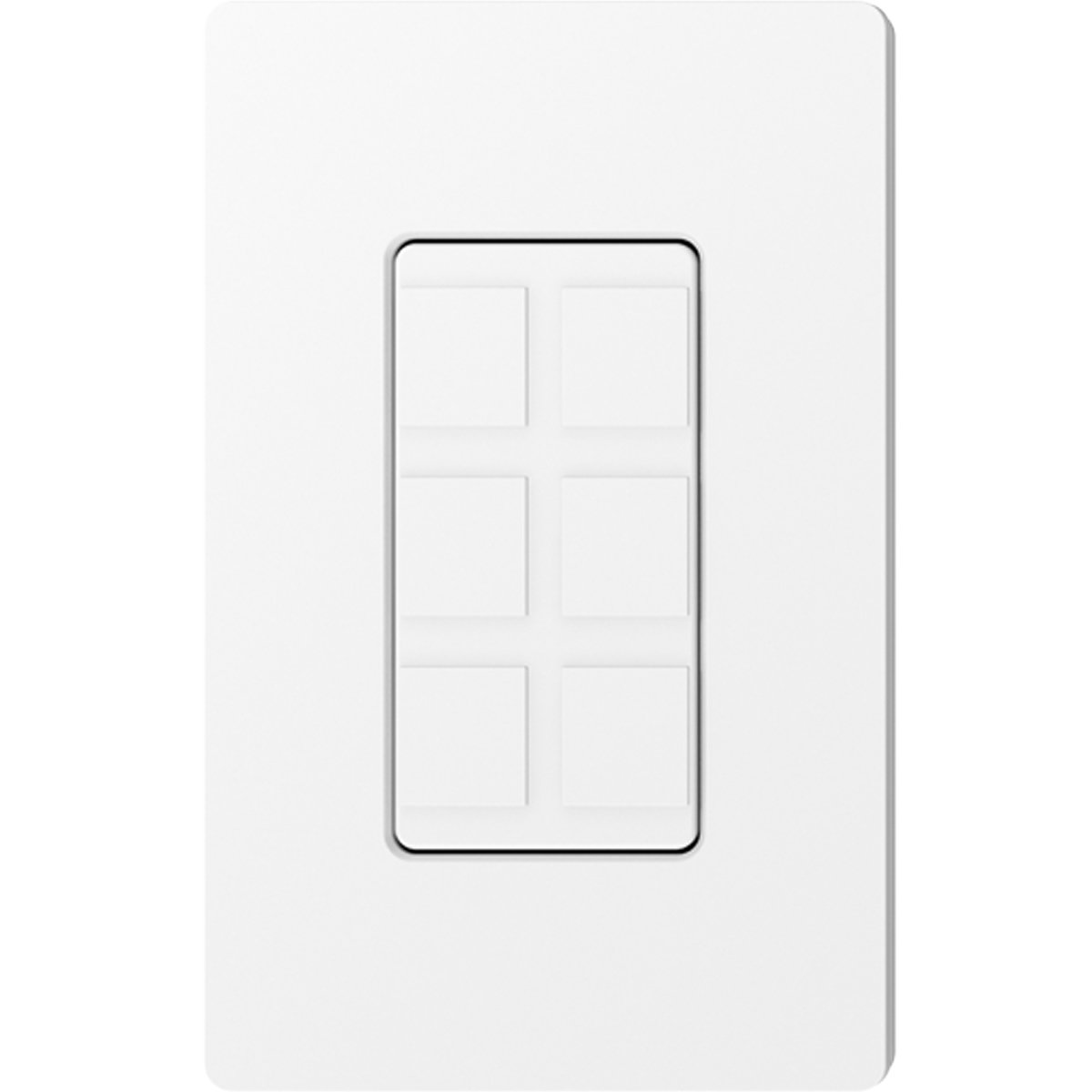 Lutron, ca-6pf-Wh caja de pared para contactos 6 espacios