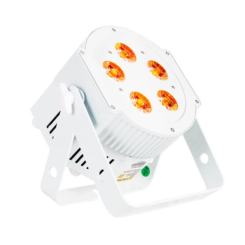 Adj 5px hex pearl luminaria tipo par 5 leds rgbaw + uv de 12w