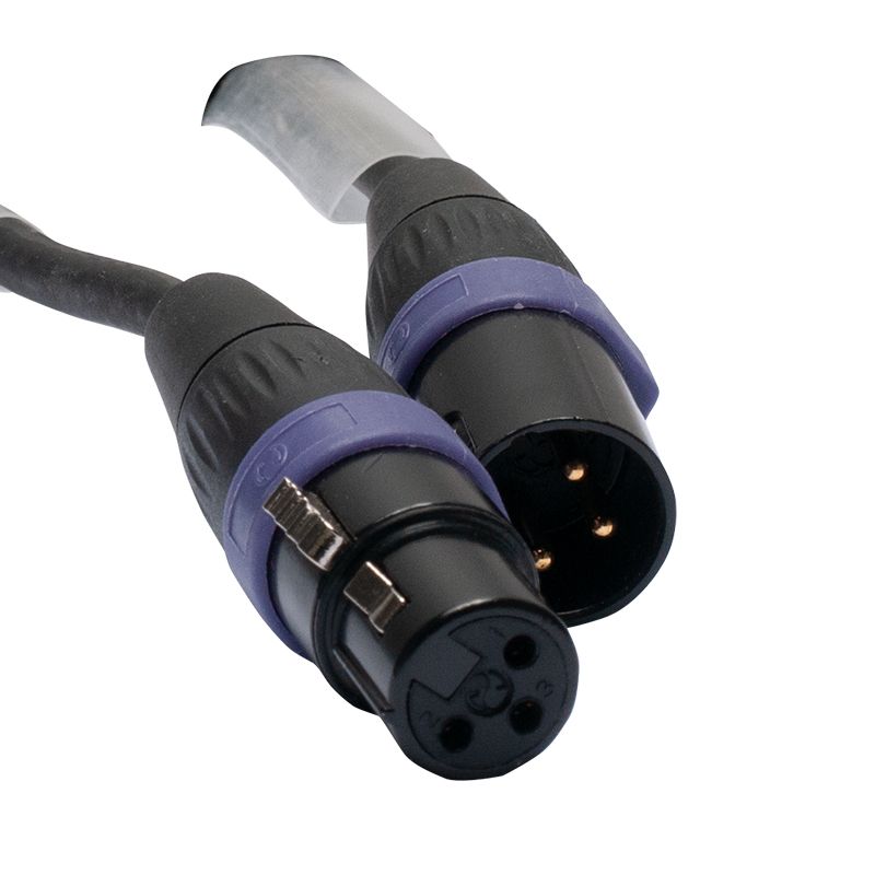 Adj ac3pdmx100pro cable dmx pro series de 30m de 3 pin