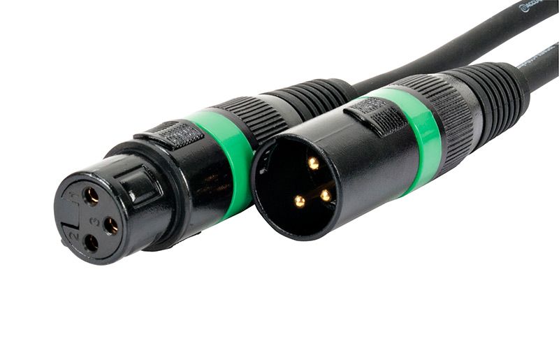 Adj ac3pdmx15 cable dmx de 4.5m de 3 pin