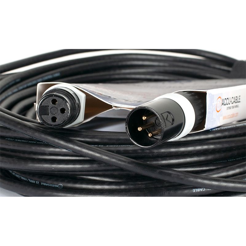 Adj ac3pdmx50pro cable dmx pro series de 15m de 3 pin