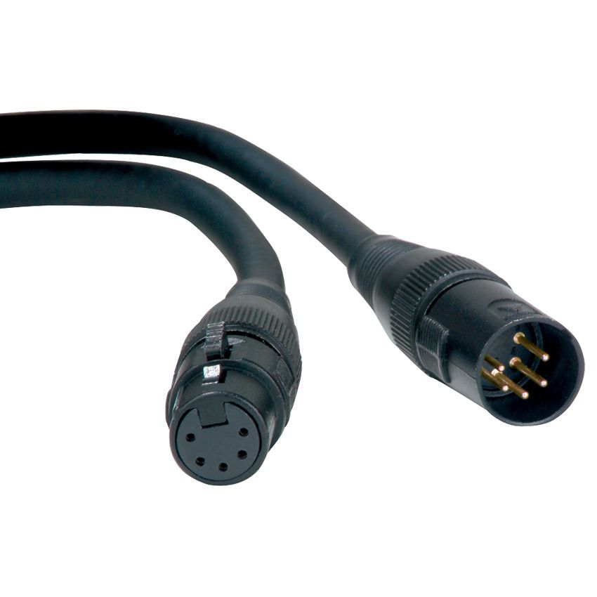 Adj ac5pdmx10 cable dmx de 3m de 5 pin