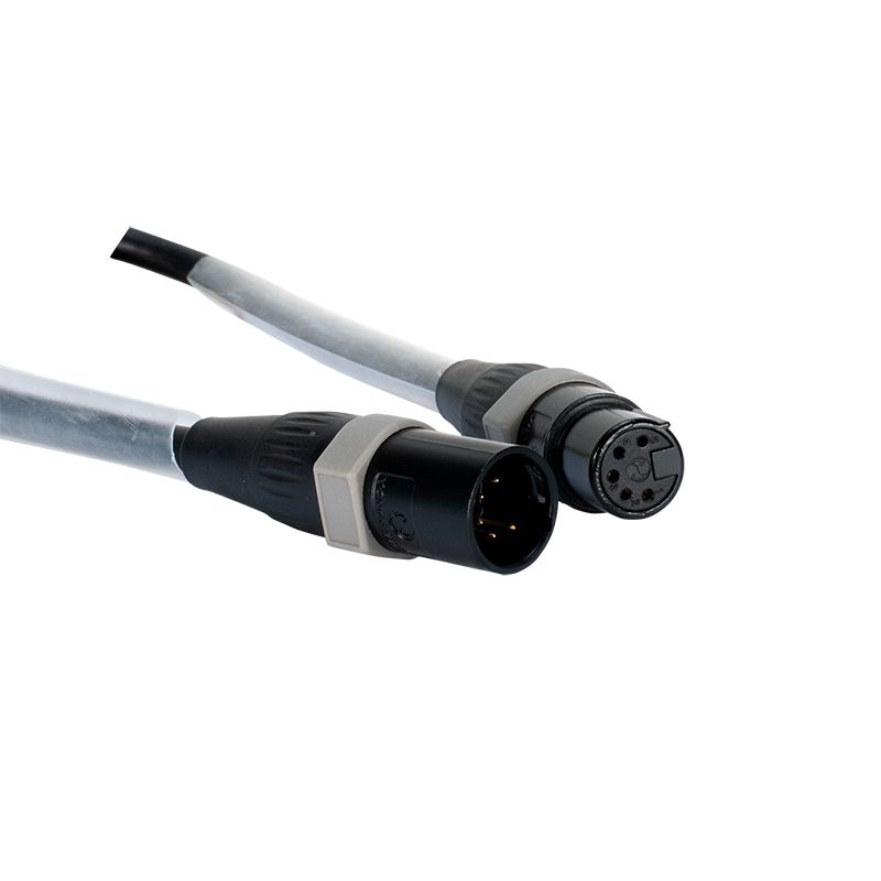 Adj ac5pdmx3pro cable dmx pro series de 1m de 5 pin