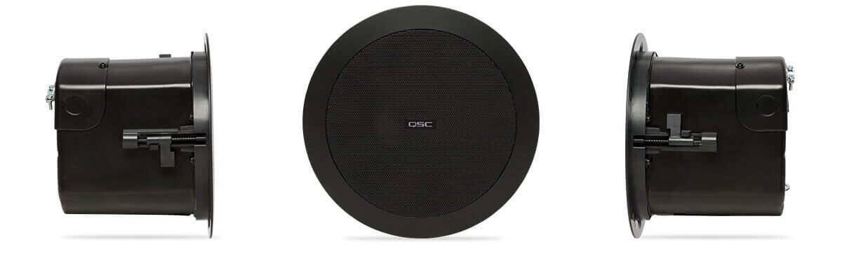 Qsc ad-C4t-Bk bocina a plafón de 4.5 pulgadas de 30w