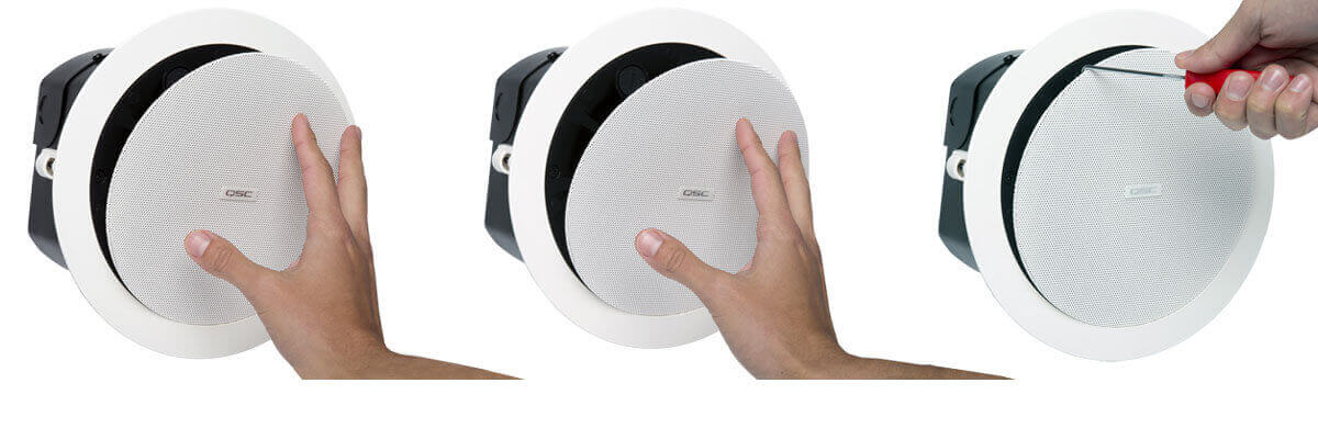 Qsc ad-C4t-Lp bocina a plafón de 4.5 pulgadas de 30w