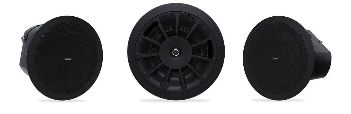 Qsc ad-C6t-Bk bocina a plafón de 6.5 pulgadas de 60w