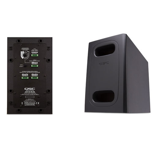 Qsc ad-S.sub-Bk subwoofer de 6.5 pulgadas de 100w