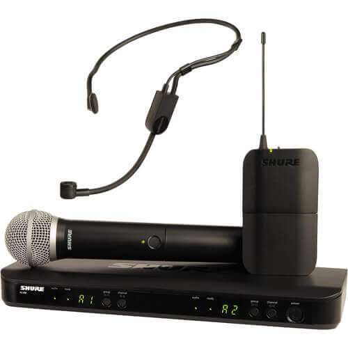 Shure general Shure blx1288/p31 combo con receptor doble, dos transmisores micrófonos de diadema