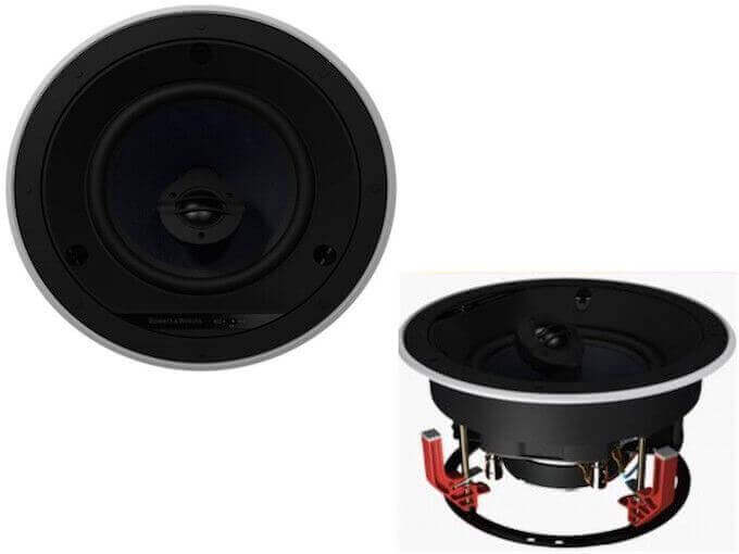 BOWERS & WILKINS CCM663SR B&w ccm-663sr bocinas estereo empotrable en techo, 6 pulgadas (par)