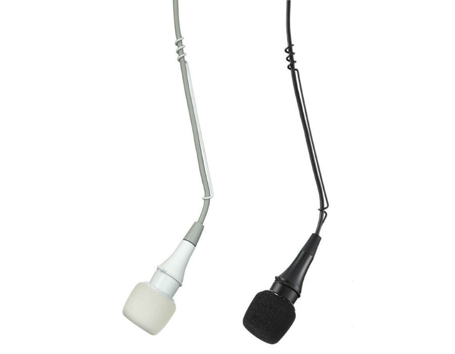 Shure general Shure cvo micrófono colgante para instalación fija, disponible en blanco y negro