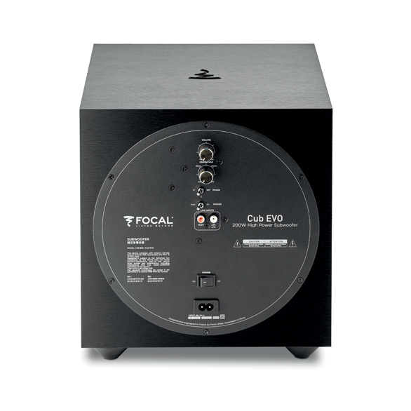 FOcal cub evo subwoofer 8 pulgadas amplificador clase d de 200 w (pieza)