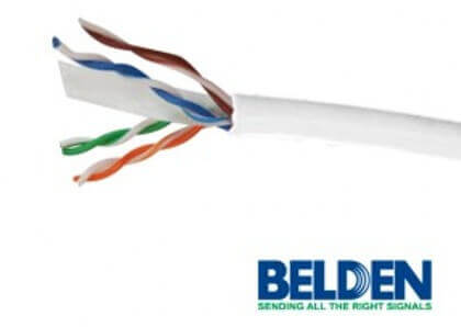 Belden 2412 0091000, able de red, datatwist, sin blindaje, cat6, 23 awg, 1000 ft, 304.8 m