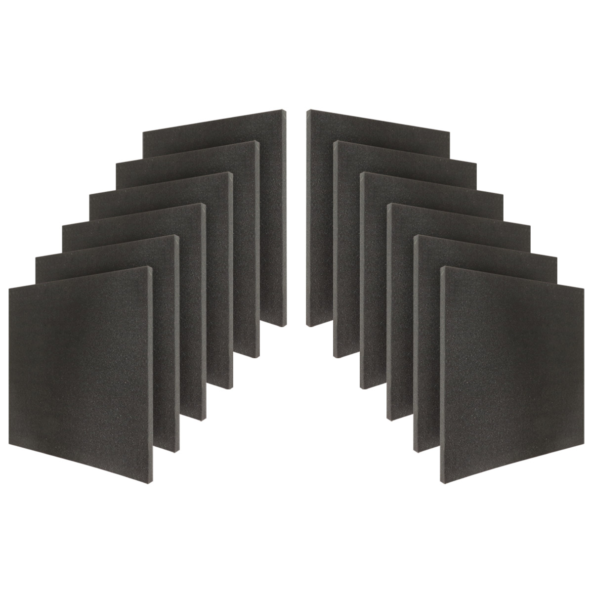 Professional acoustic panel eal2-Sxt12 espuma acústica esponja lisa sala tv kit 12 pzas 30x30x5cm