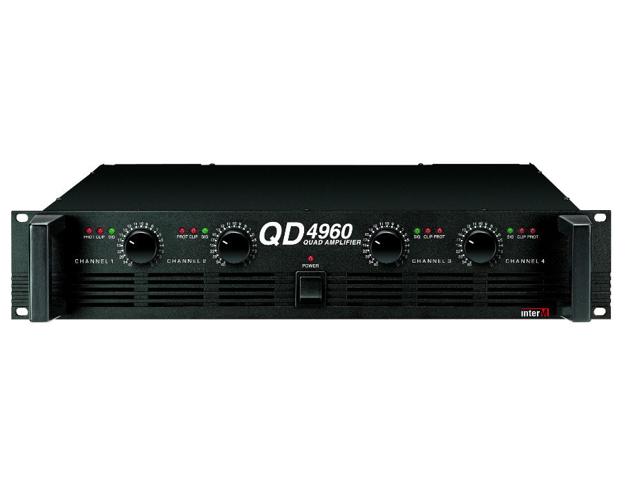 Inter m qd-4960 amplificador 4 canales 240w