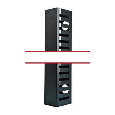 Linkedpro lpcv-21urm organizador de cable vertical mediano de 21 unidades