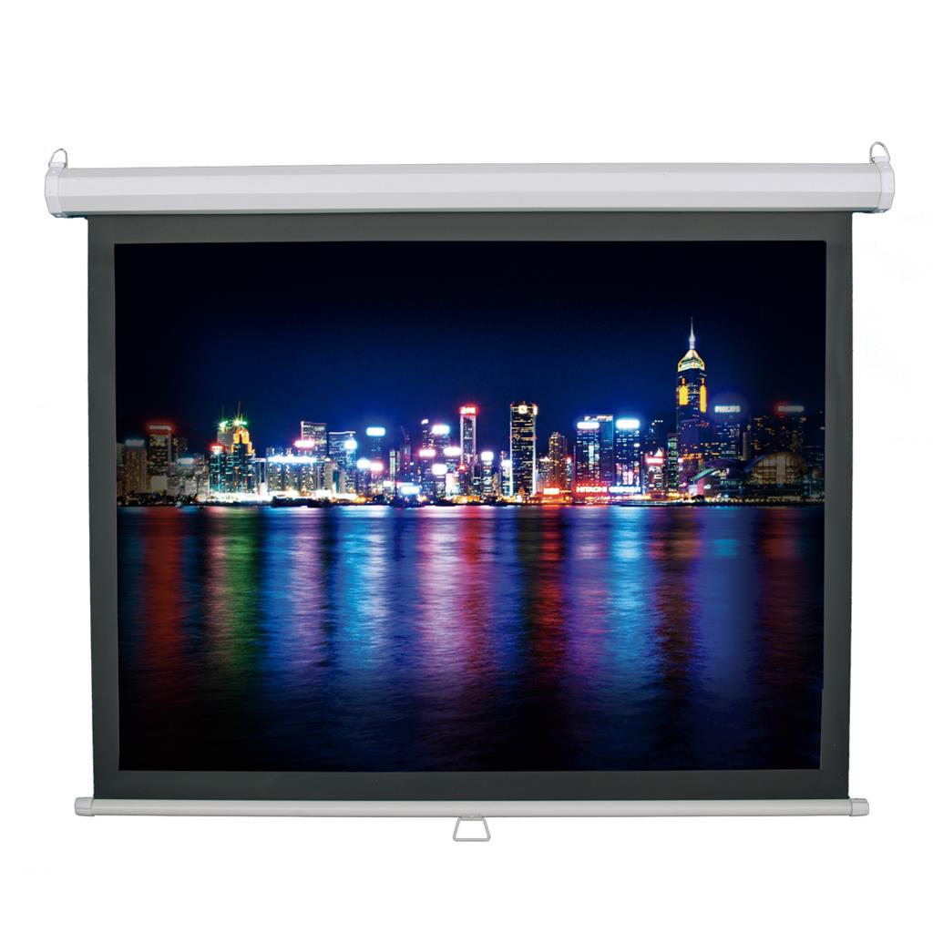 Artlight msr060080 pantalla manual con regreso lento, tamaño de 1.52m x 2.03m y formato 4:3 video