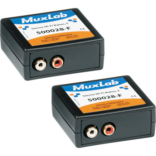 MuxLab Mux-500028-2pk stereo hi-FI balun paquete de 2 balun