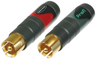 Neutrik nf2c-B/2 conector rca plug enchufe de phono p/cable contactos de oro