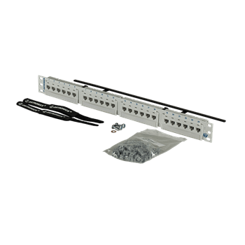 Ortronics phd6au24 patch panel cat6a de 24 puertos de 1ur