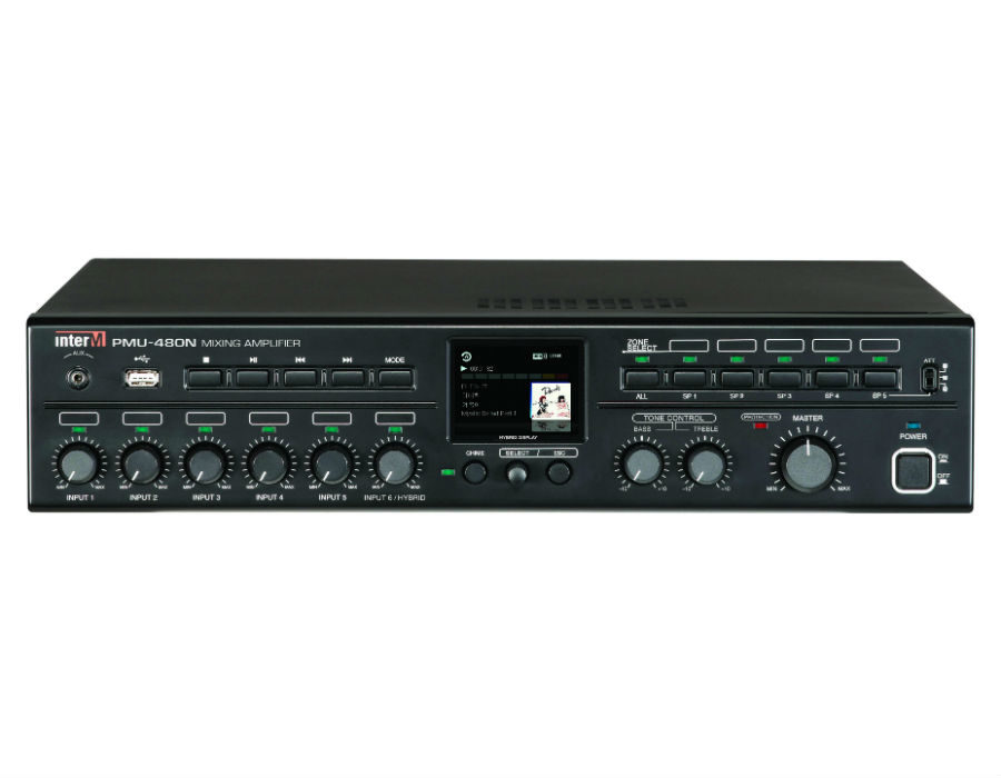 Inter m pmu-480n amplificador 480 watts con usb