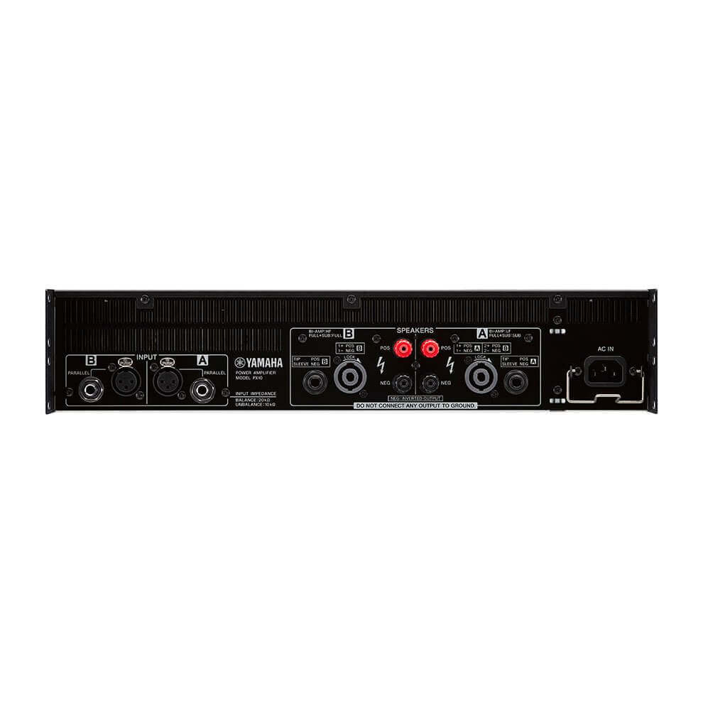 Yamaha px10 amplificador de poder de 2 canales y 1000 watts por canal a 8 ohms