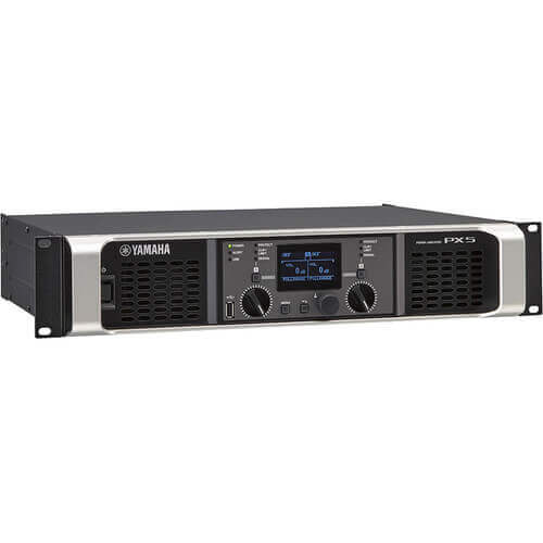 Yamaha px5 amplificador de poder de 2 canales y 500 watts por canal a 8 ohms