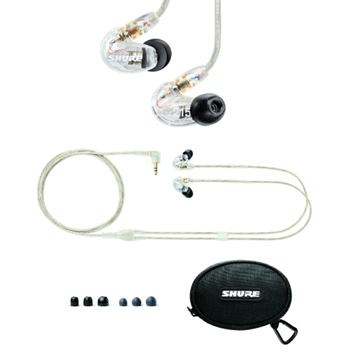 Shure general Shure se215-Cl-UNi audífonos transparentes con cable