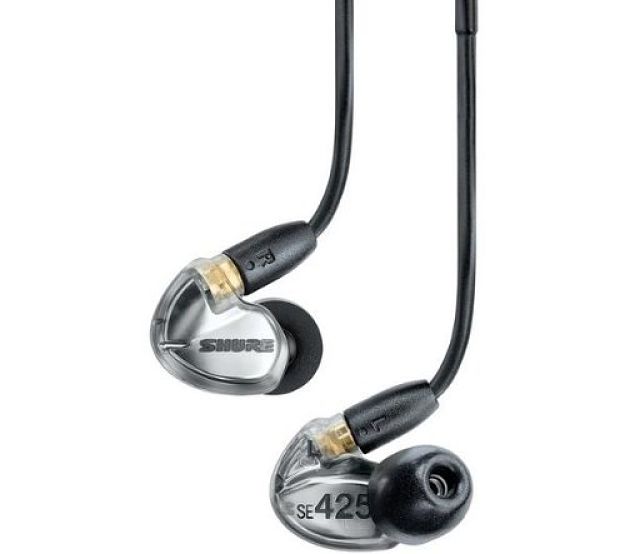 Shure general Shure se425 audífonos in-Ear sound isolating con 2 microbocinas, disponibles en color negro y plata