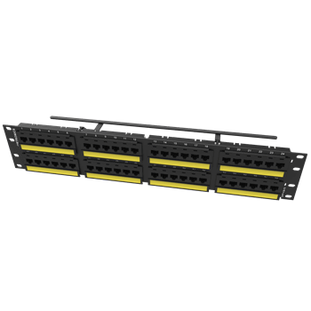 Ortronics sp6au48 patch panel de 48 puertos plano cat6a de 2ur techchoice