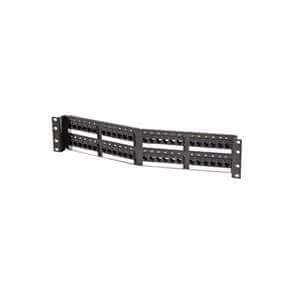 Ortronics spa6u48 patch panel de 48 puertos angulado cat6 de 2ur techchoice