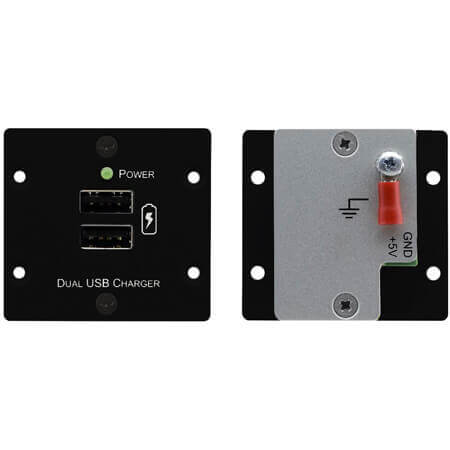 Kramer w-2uc wall plate de inserción cargador con doble usb