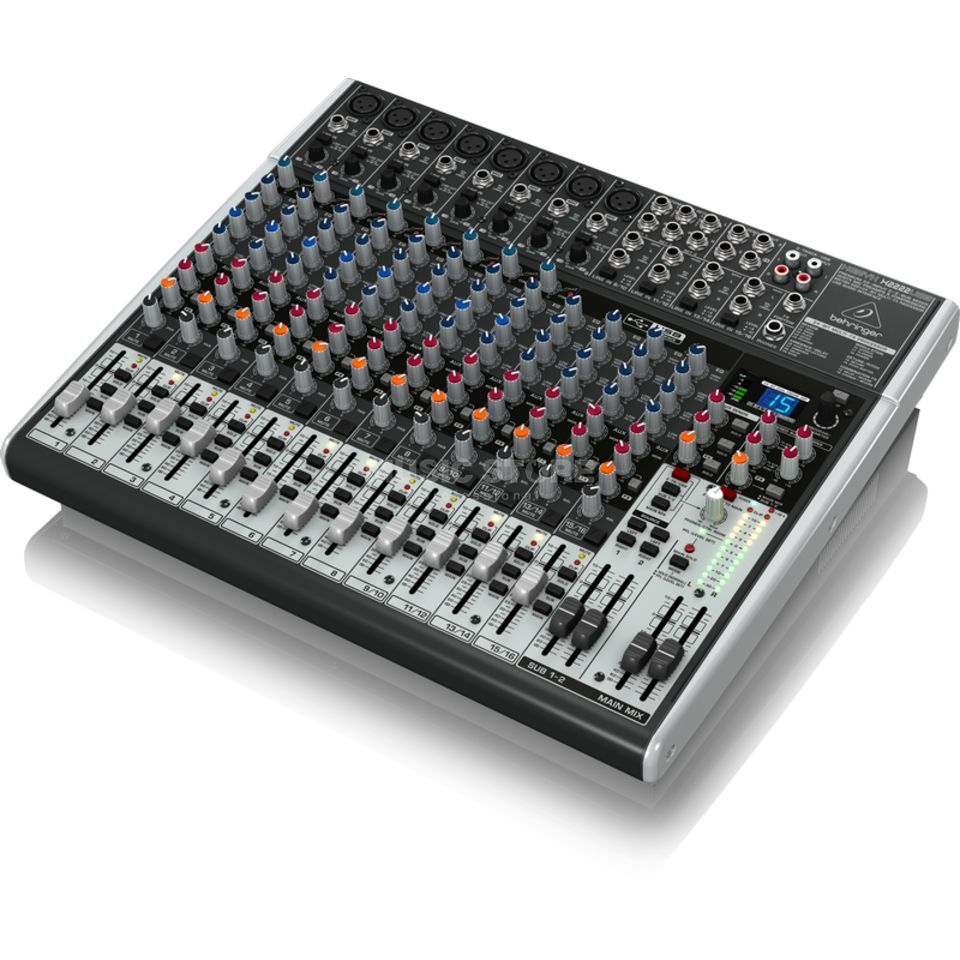 Behringer x2222usb mezcladora analógica premium de 22 entradas y 2/2 bus con interfaz usb/audio