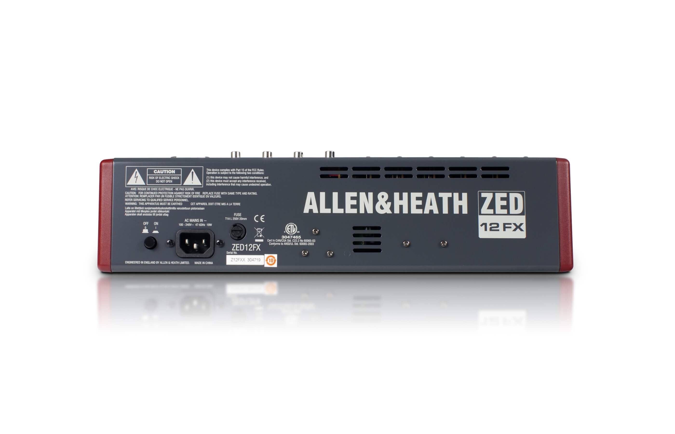 Allen   Health Allen&heath zed-12fx mezcladora analógica de 12 canales y 8 entradas.