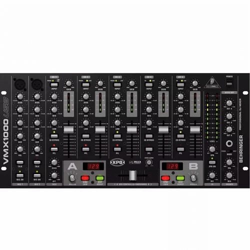 Behringer vmx1000usb mezcladora para dj con 7 canales